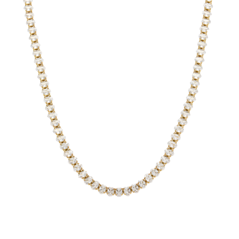 Astrid Tennis Necklace (Oval 4mm)