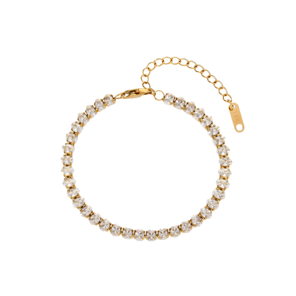 Astrid Tennis Bracelet (Oval 5mm)