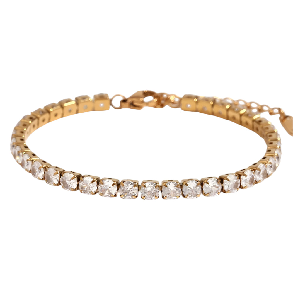 Estelle Tennis Bracelet (4mm Round)
