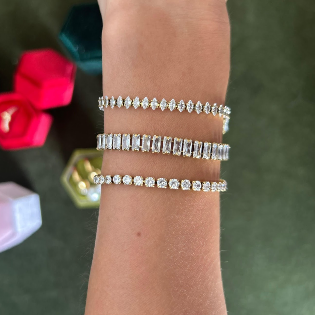 Madison Tennis Bracelet (4mm Marquise)