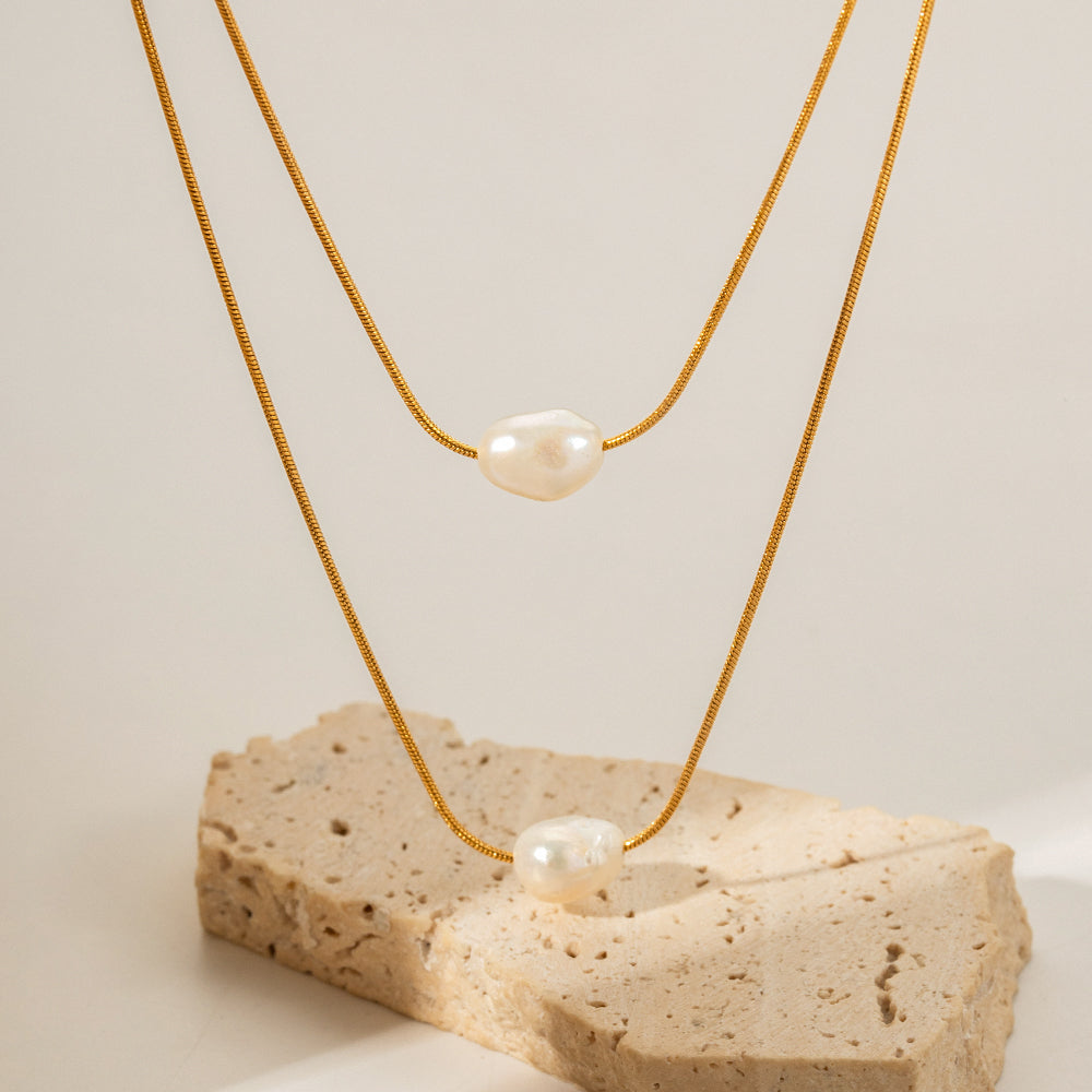 Thea Layered Pearls Necklace
