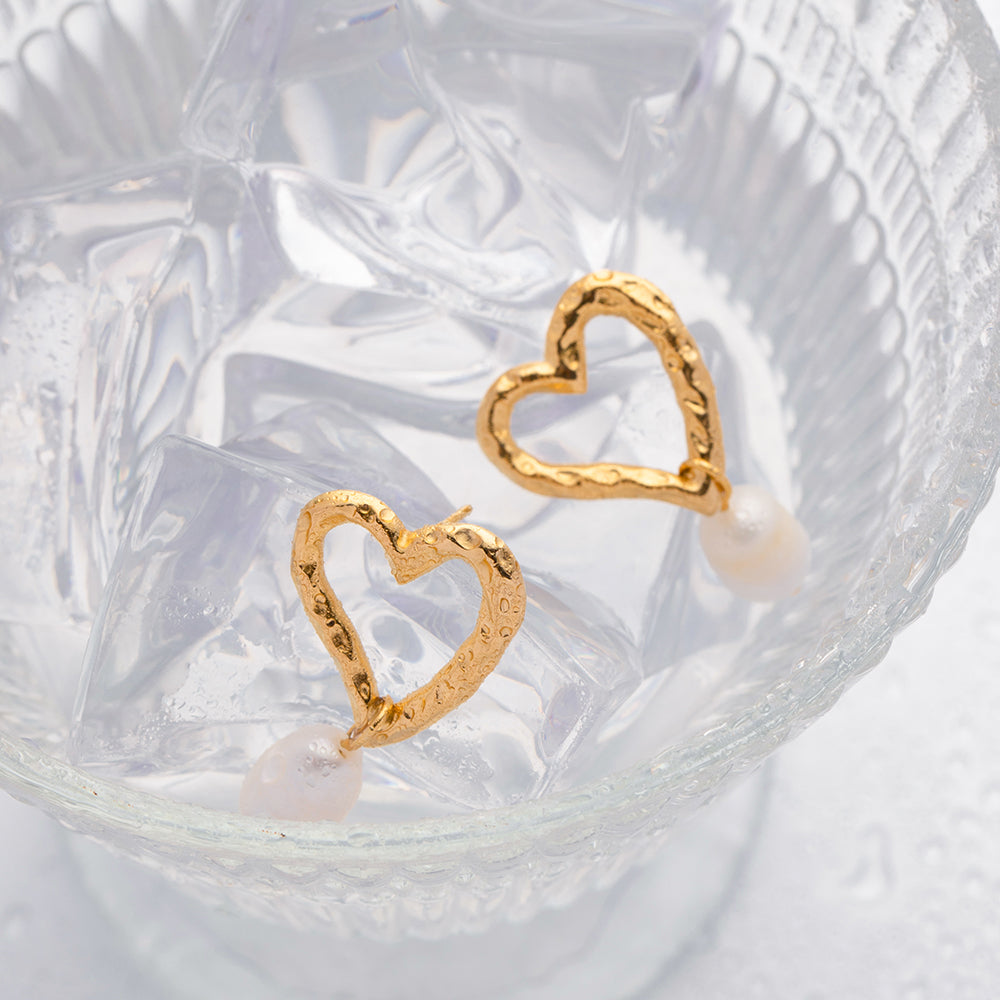 Paloma Heart Pearl Drops