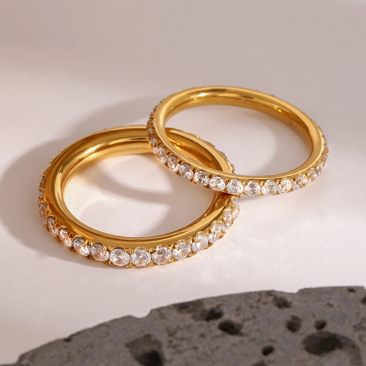 Sophie French Pavé Stackable Set