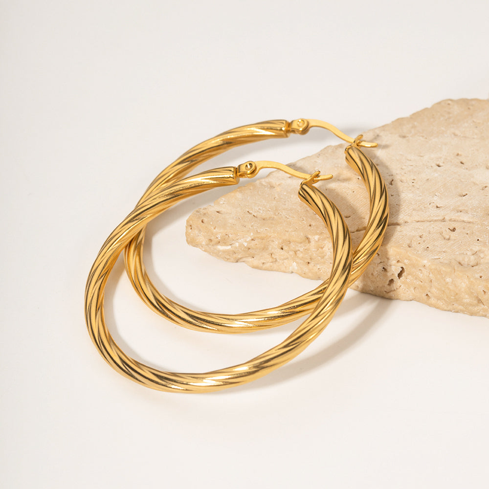 Laurel Twist Hoops