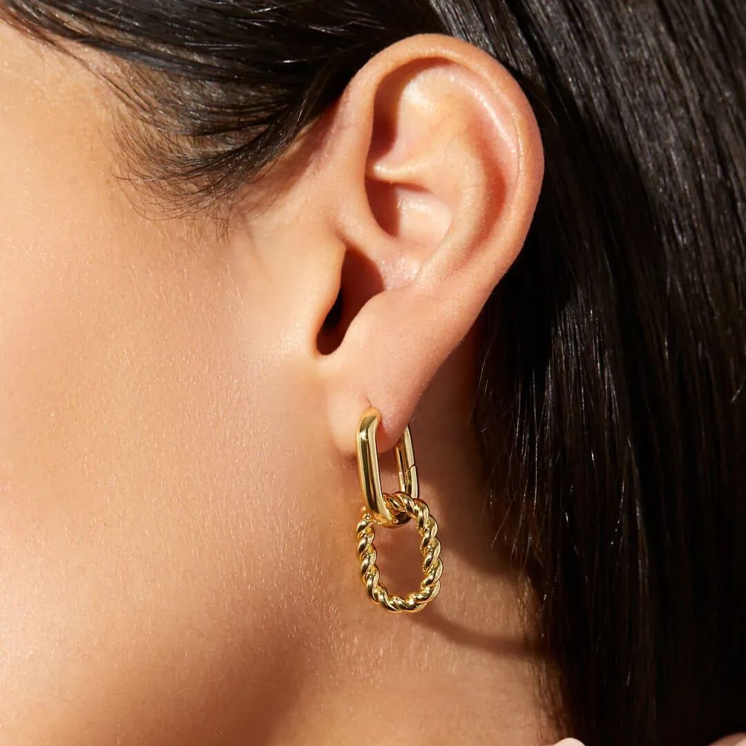 Seraphine Duo Drop Hoops