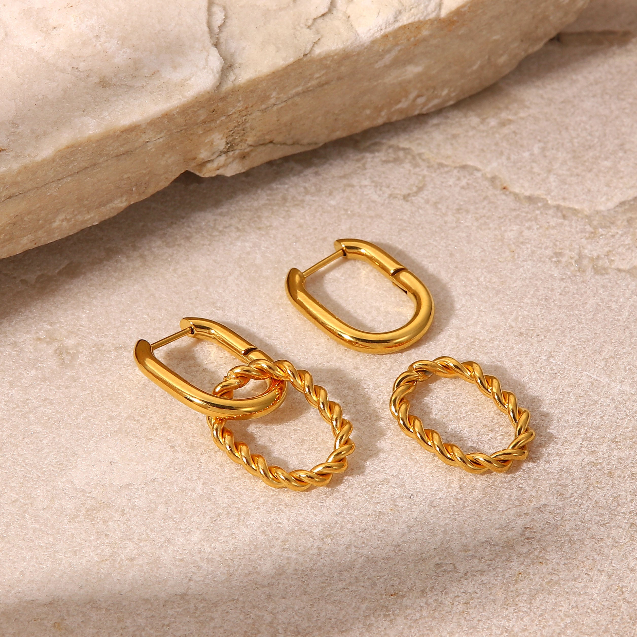 Seraphine Duo Drop Hoops