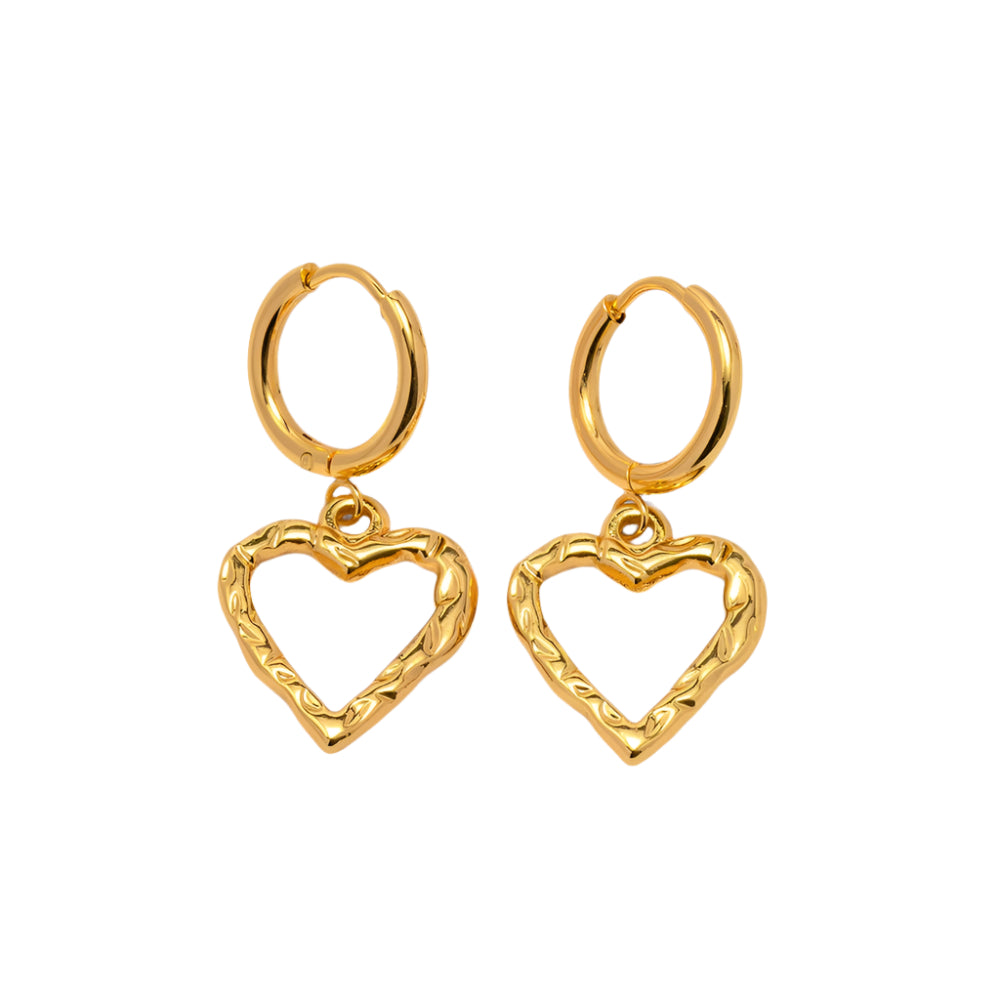 Paloma Heart Hoops