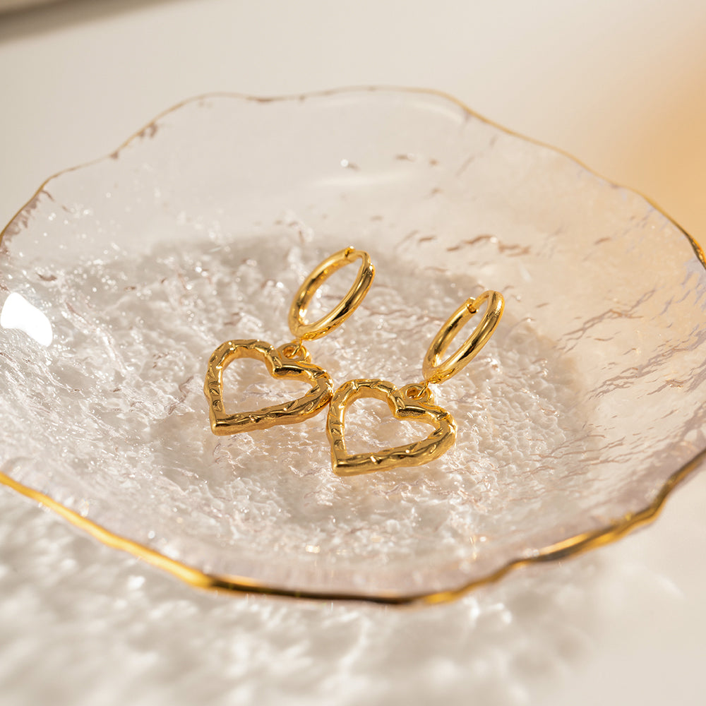Paloma Heart Hoops