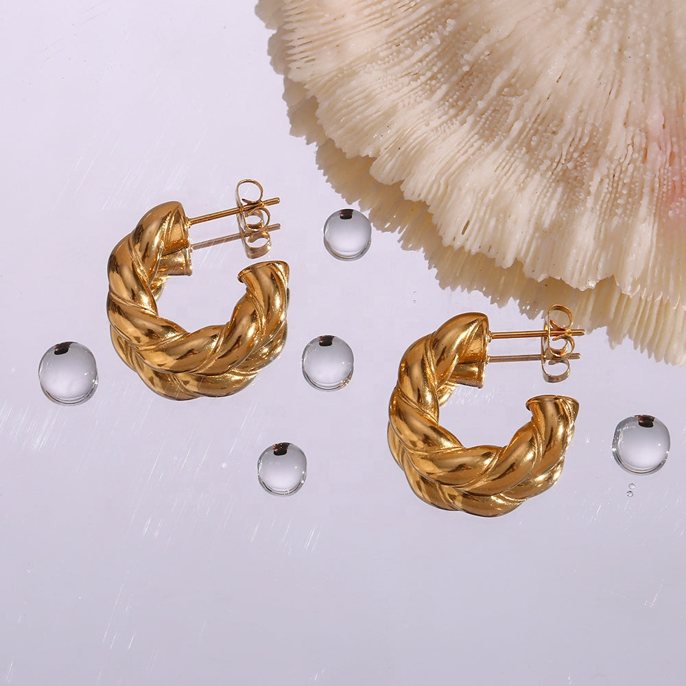 Diana Twisted Hoops