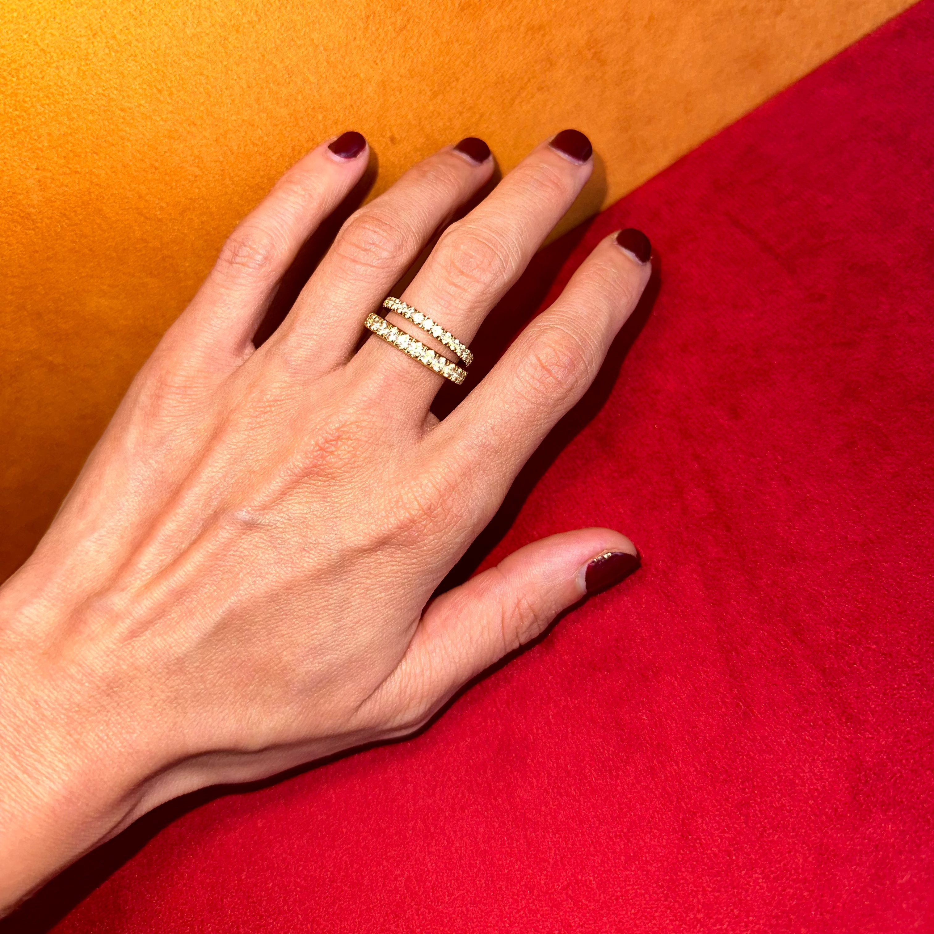Sophie French Pavé Stackable Set