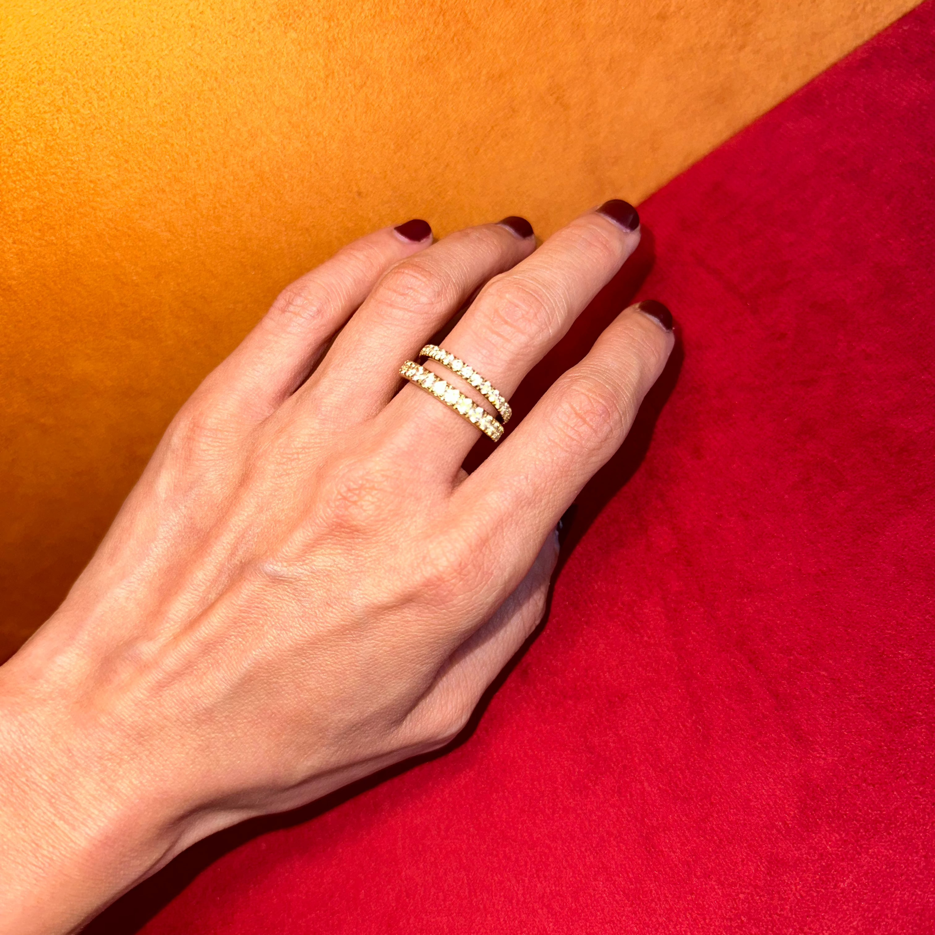 Sophie French Pavé Stackable Set